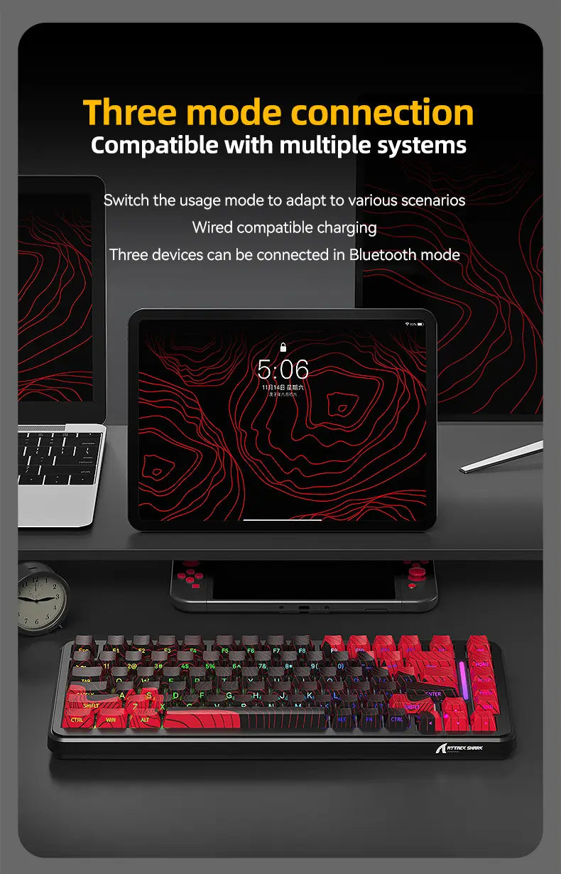 Teclado Mecânico M86 (Sem fio 2.4Ghz)