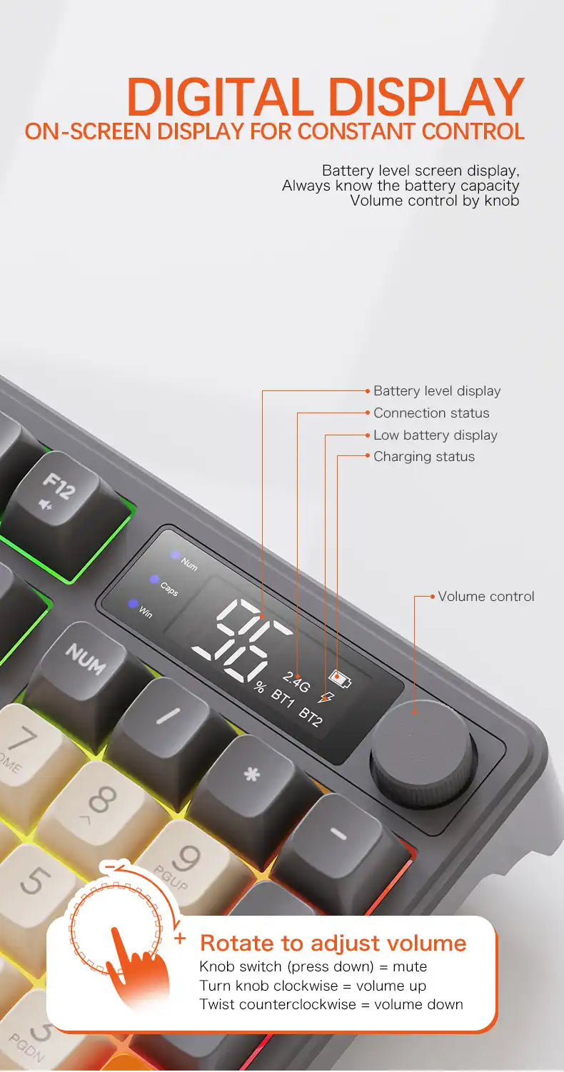 M96 Mechanical Keyboard (2.4Ghz Wireless)