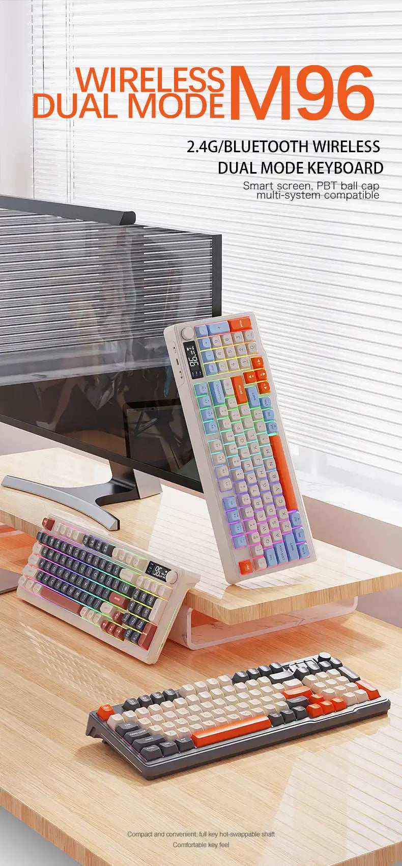 M96 Mechanical Keyboard (2.4Ghz Wireless)