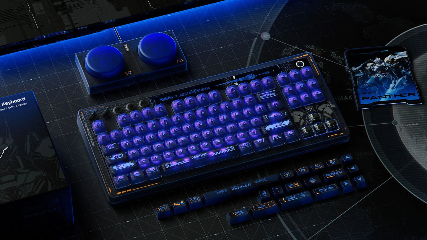 Teclado Mecânico Retro (Mechabreak Panther Edition - Sem Fio)