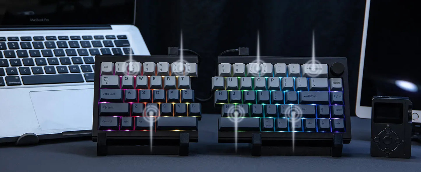 Teclado Mecânico Split65 (Sem fio 2.4Ghz)