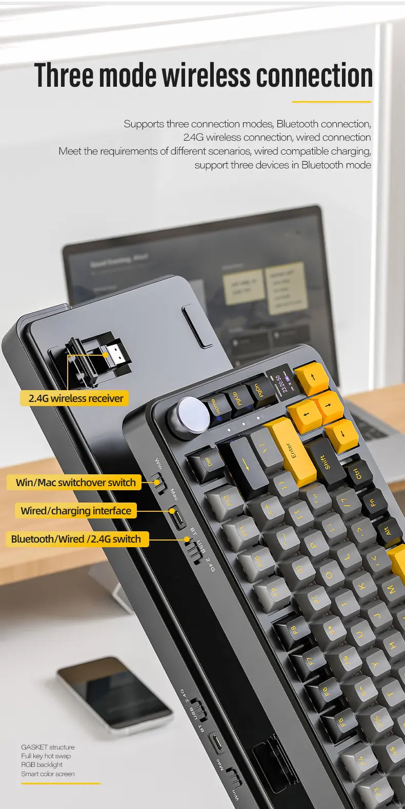 X85PRO Mechanical Keyboard (2.4Ghz Wireless)