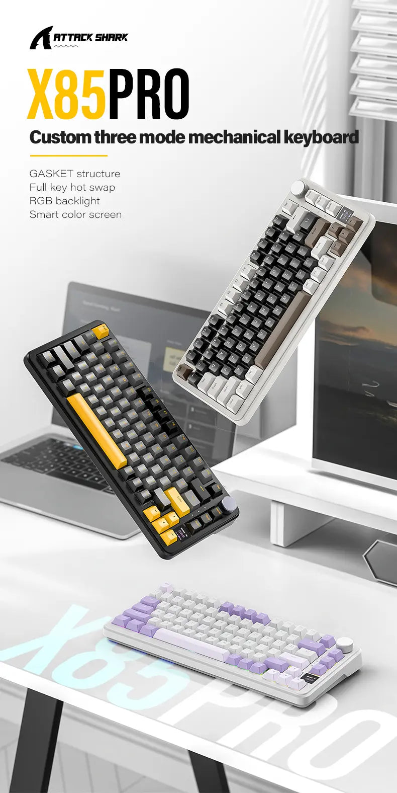 X85PRO Mechanical Keyboard (2.4Ghz Wireless)
