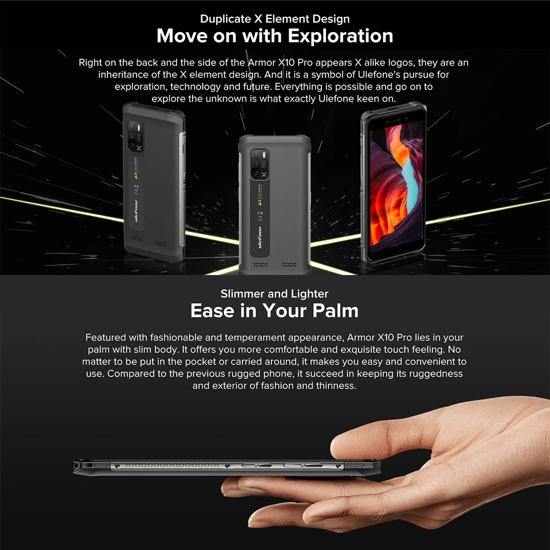 Teléfono inteligente Armor X10 Pro (4 GB de RAM)