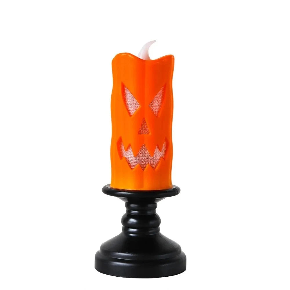 Velas de calabaza espeluznantes