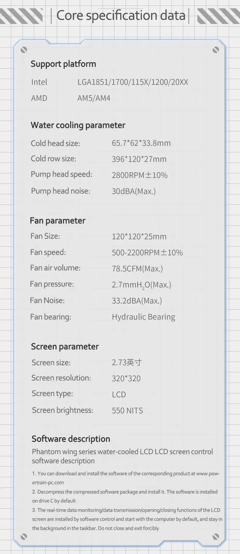 Watercooler HuanYi S360 LCD (360mm)