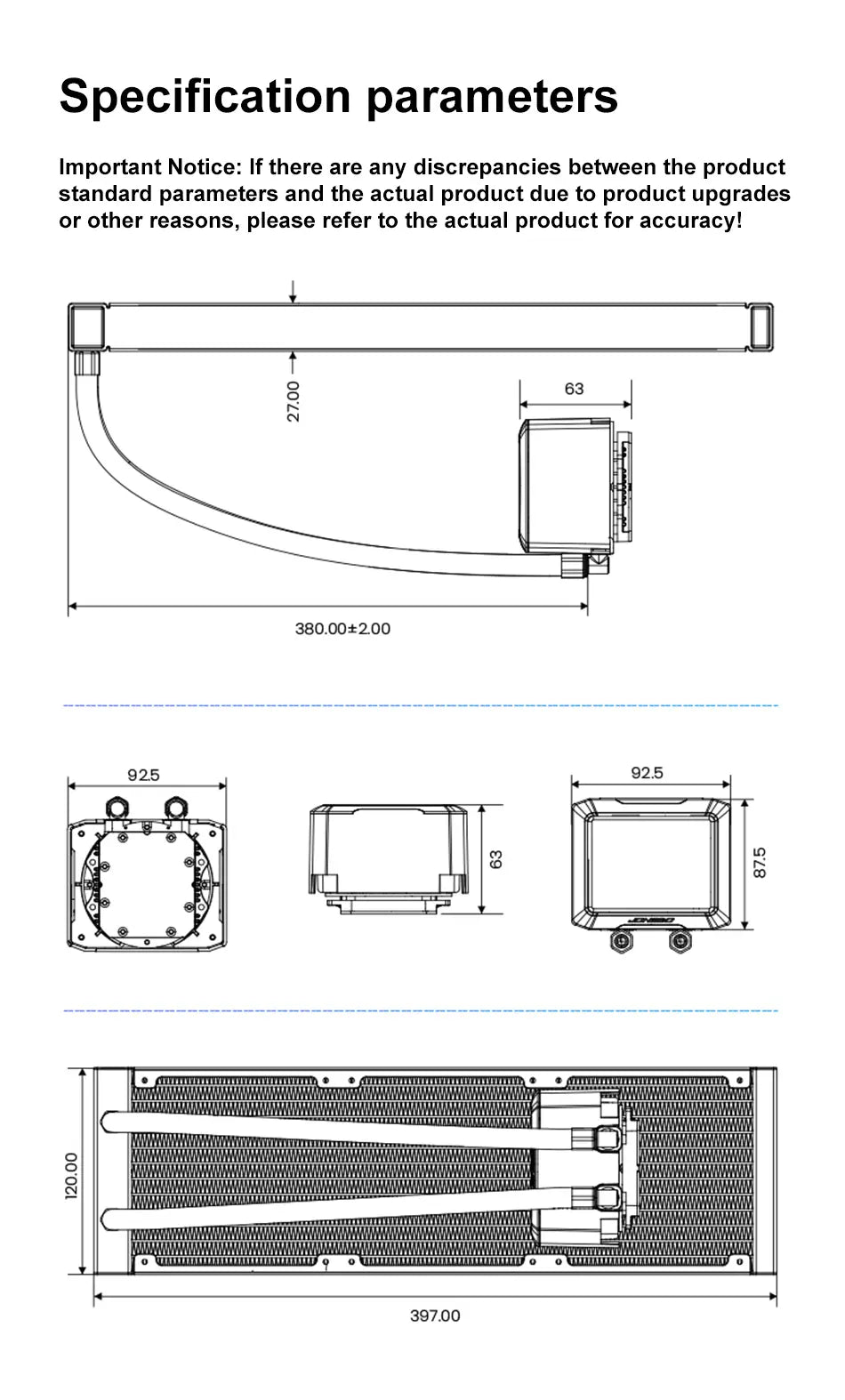 Watercooler TF3-360SC LCD (360mm)