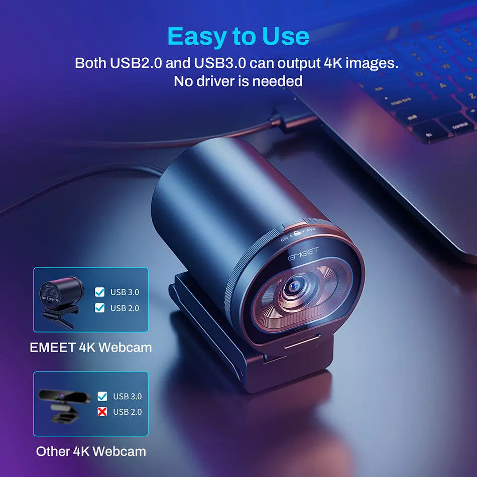 Cámara web S600 UHD