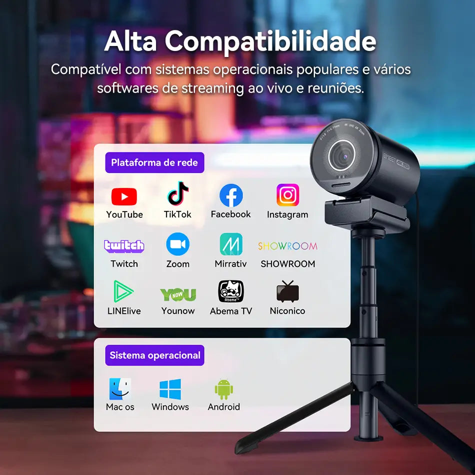 Cámara web S800 UHD