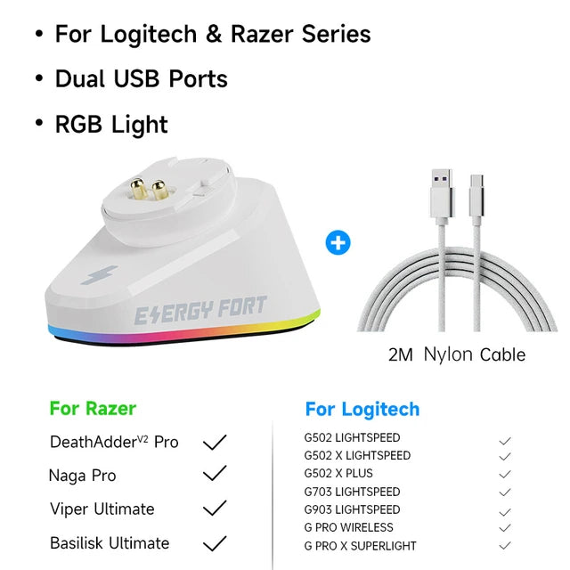 Doca de Carregamento (Logitech & Razer)