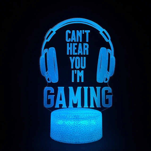 Luminária Holograma Gamer