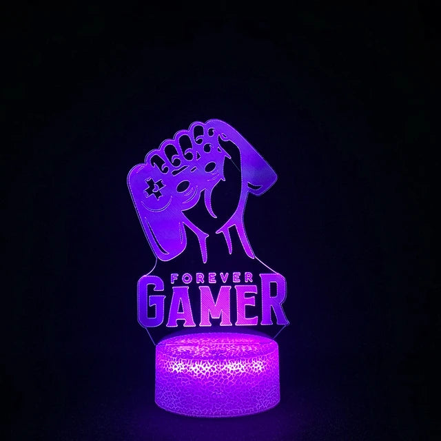 Luminária Holograma Gamer