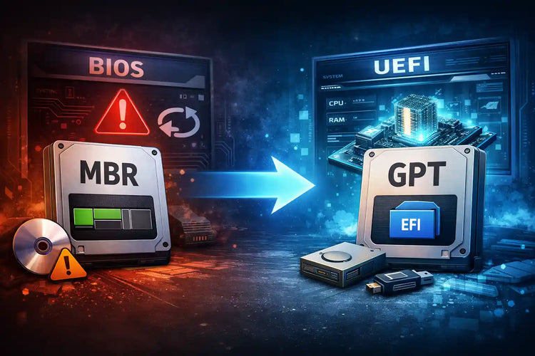 Como Converter seu SSD de MBR para GPT sem Formatar (e Evitar o Loop do BIOS)