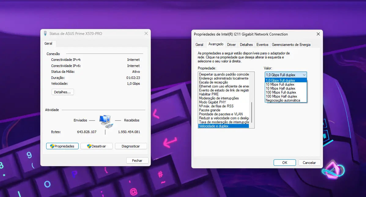 Teste - Você contratou um plano de internet de alta velocidade (300MB, 500MB ou 1GB), mas o Windows insiste em limitar sua conexão em 100Mbps?