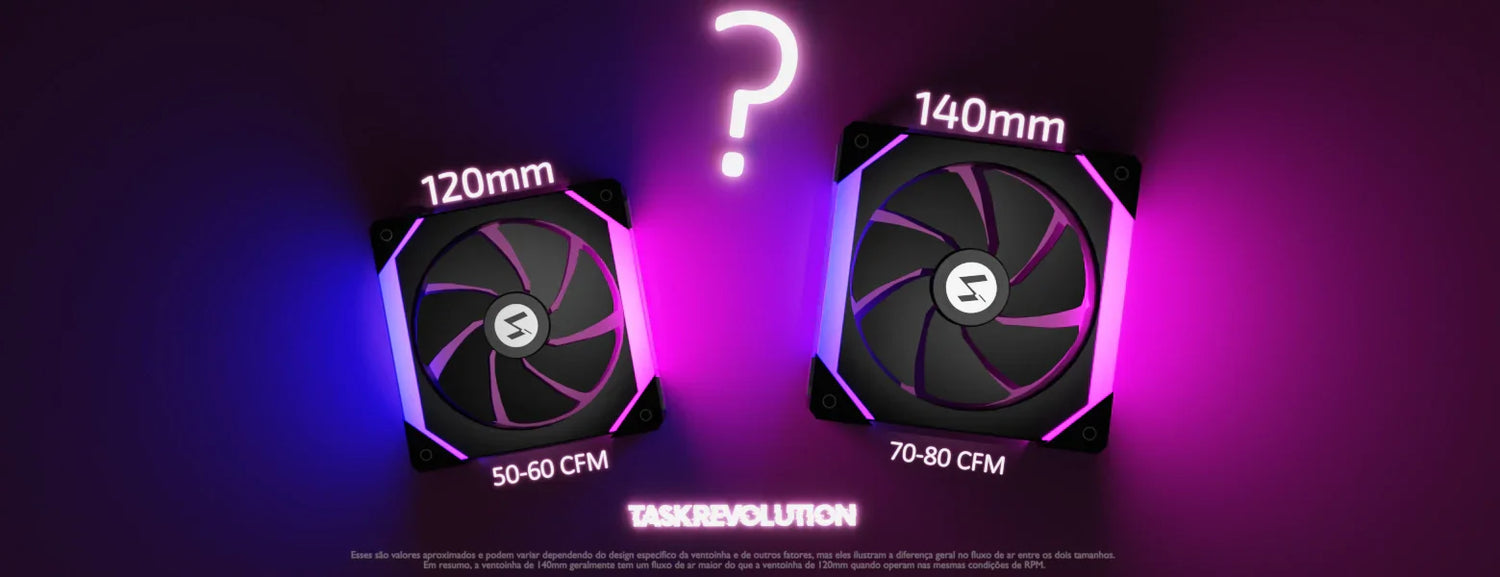 A Batalha dos Ventiladores: 120 mm vs 140 mm - Qual é o Melhor?