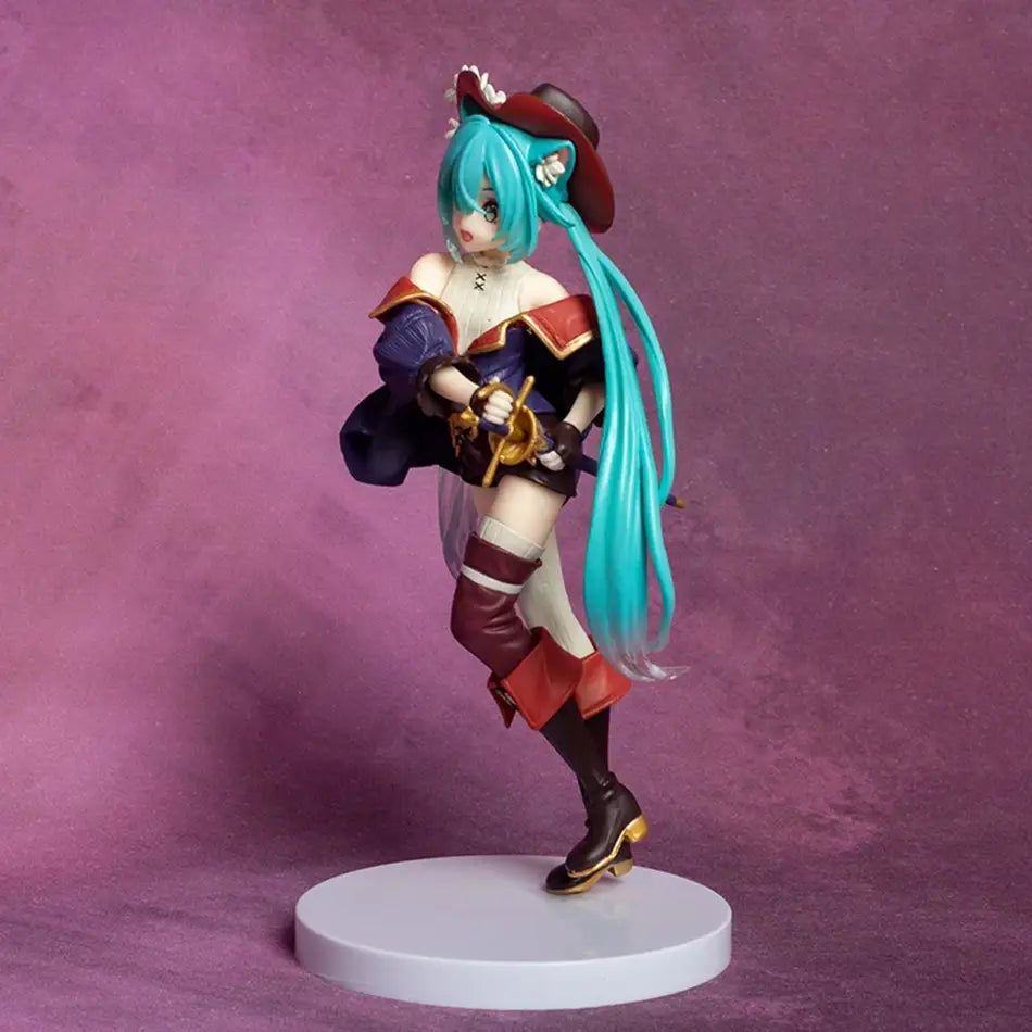 Action-Figure Hatsune Miku Mosqueteira 15cm