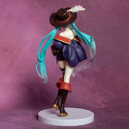 Action-Figure Hatsune Miku Mosqueteira 15cm