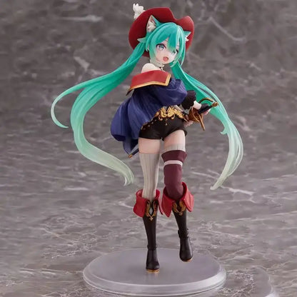 Action-Figure Hatsune Miku Mosqueteira 15cm