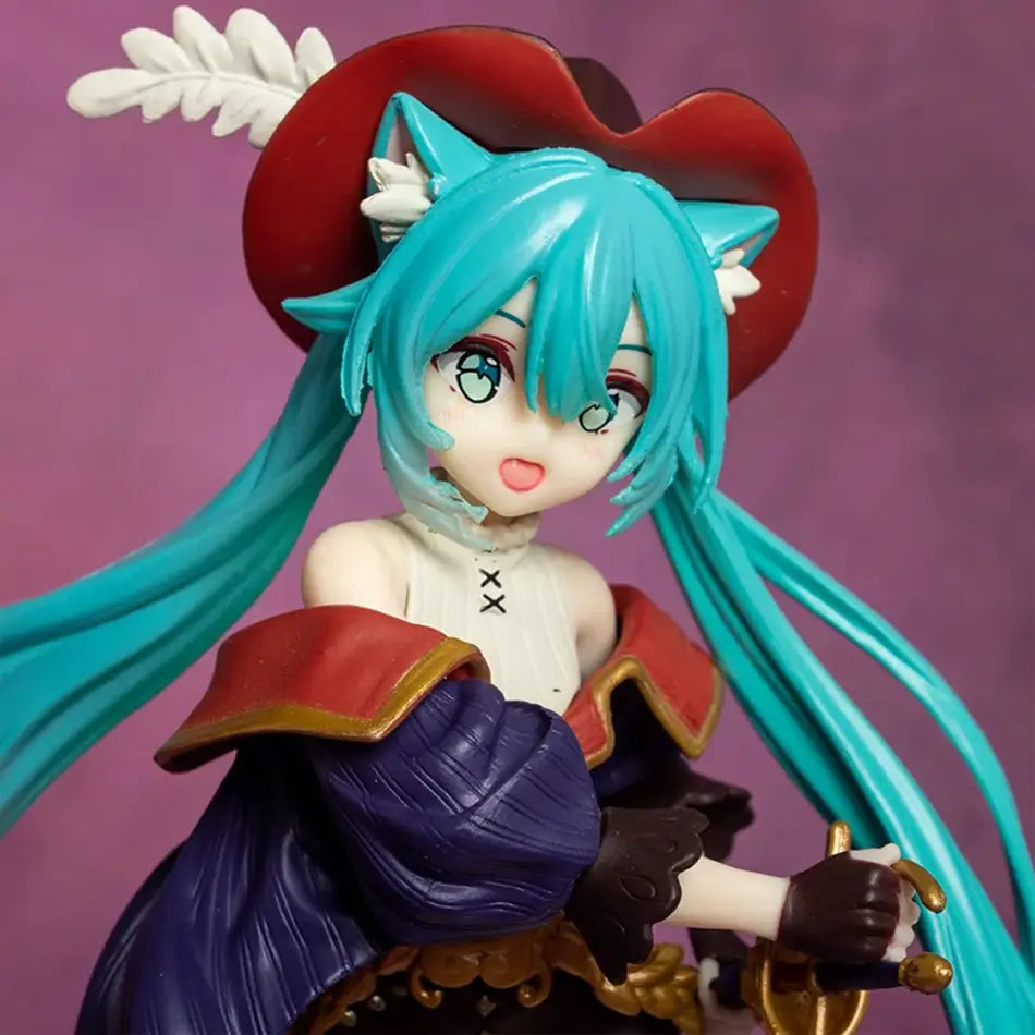 Action-Figure Hatsune Miku Mosqueteira 15cm