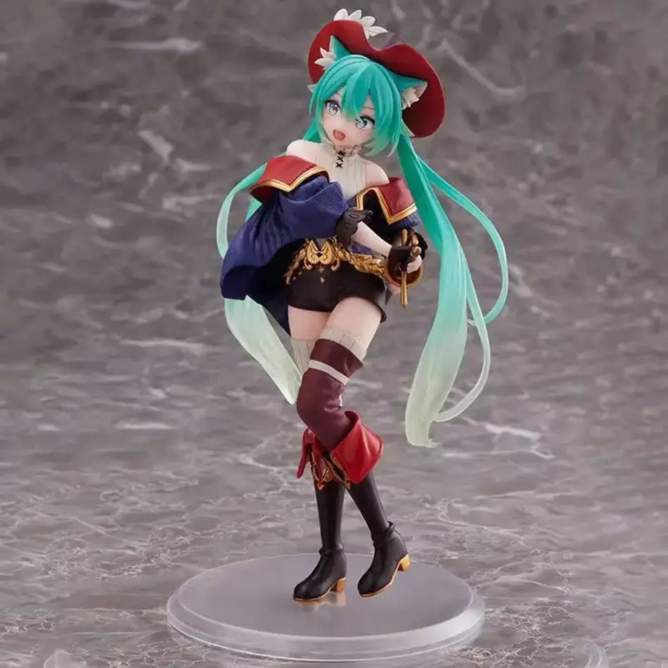 Action-Figure Hatsune Miku Mosqueteira 15cm