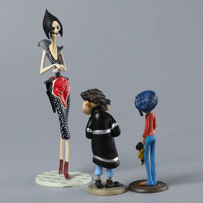 Action-Figures Coraline, Wybie, Outra Mãe & Gato (2.5-13cm)
