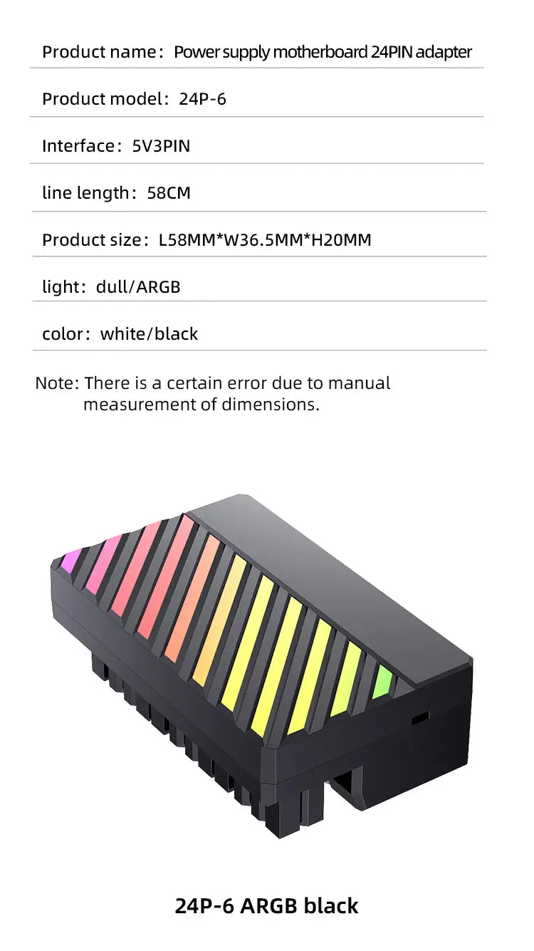 Adaptador 24PIN-6 ATX