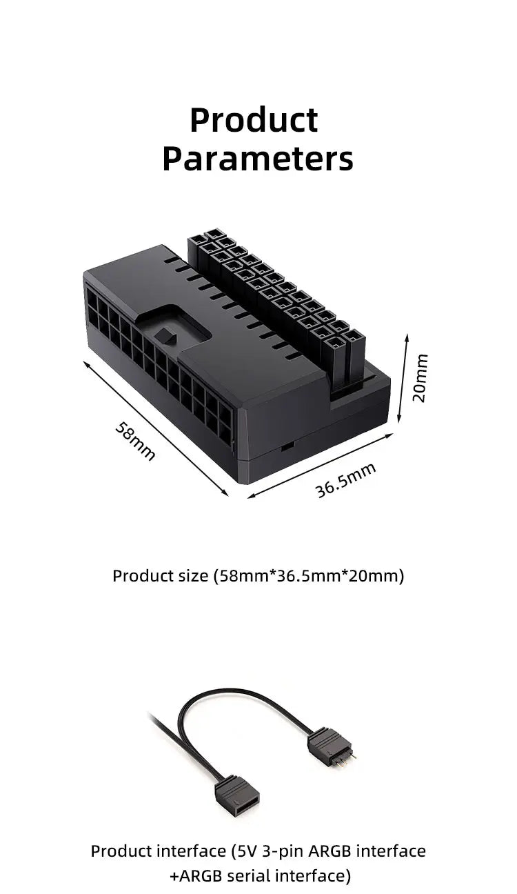 Adaptador 24PIN-6 ATX