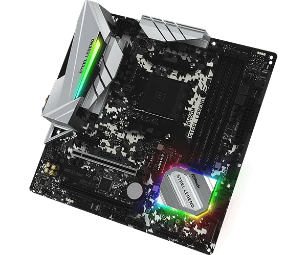 Placa-Mãe ASRock B450M Steel Legends