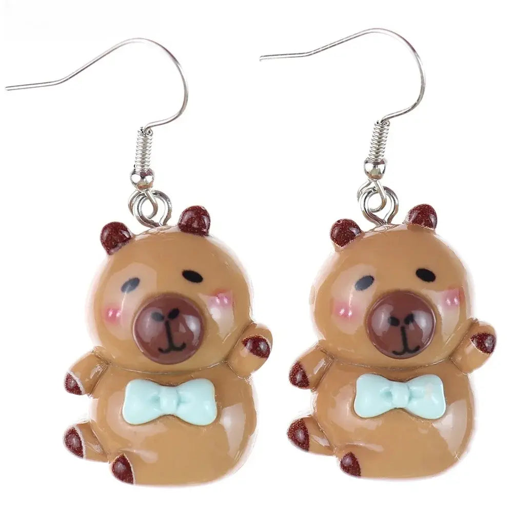 Pendientes planos de capibara