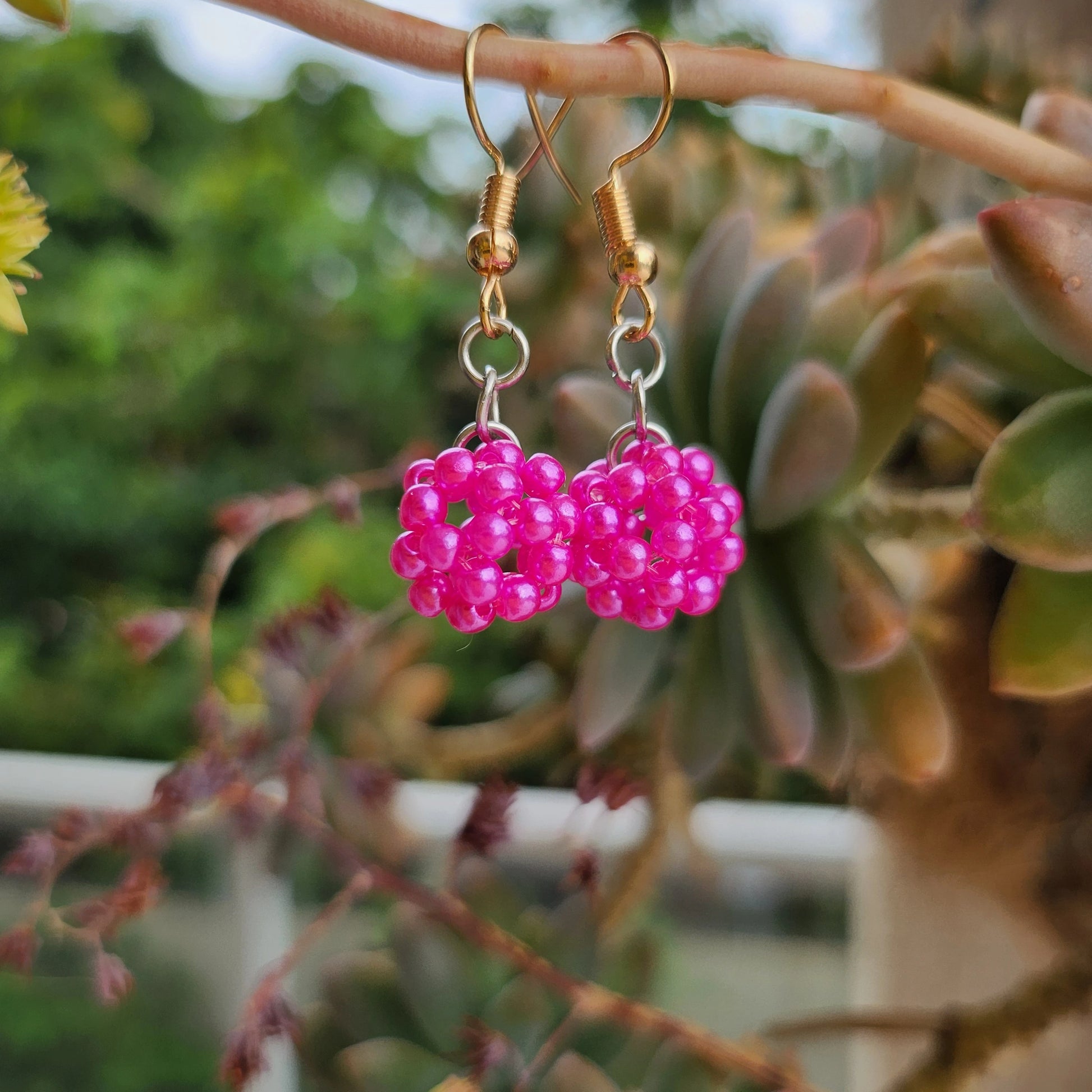 Brincos de Miçanga Bolinhas (1,5-2,5cm)