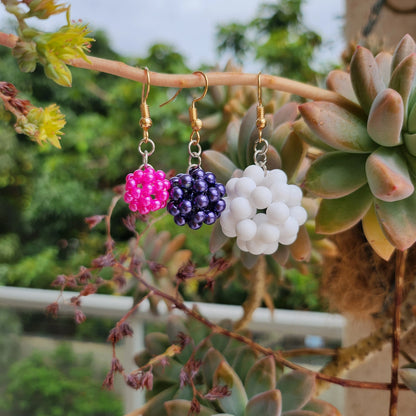 Brincos de Miçanga Bolinhas (1,5-2,5cm)