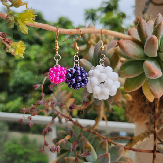 Brincos de Miçanga Bolinhas (1,5-2,5cm)