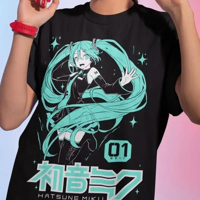 Camisa Hatsune Miku Harajuku