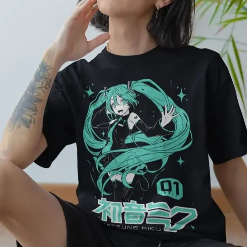 Camisa Hatsune Miku Harajuku