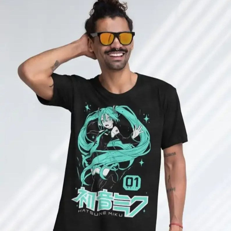 Camisa Hatsune Miku Harajuku