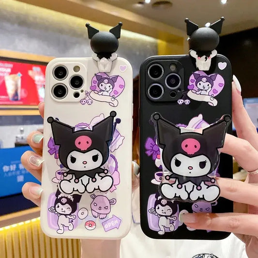 Capa de Proteção Kuromi-Sticker - Iphone