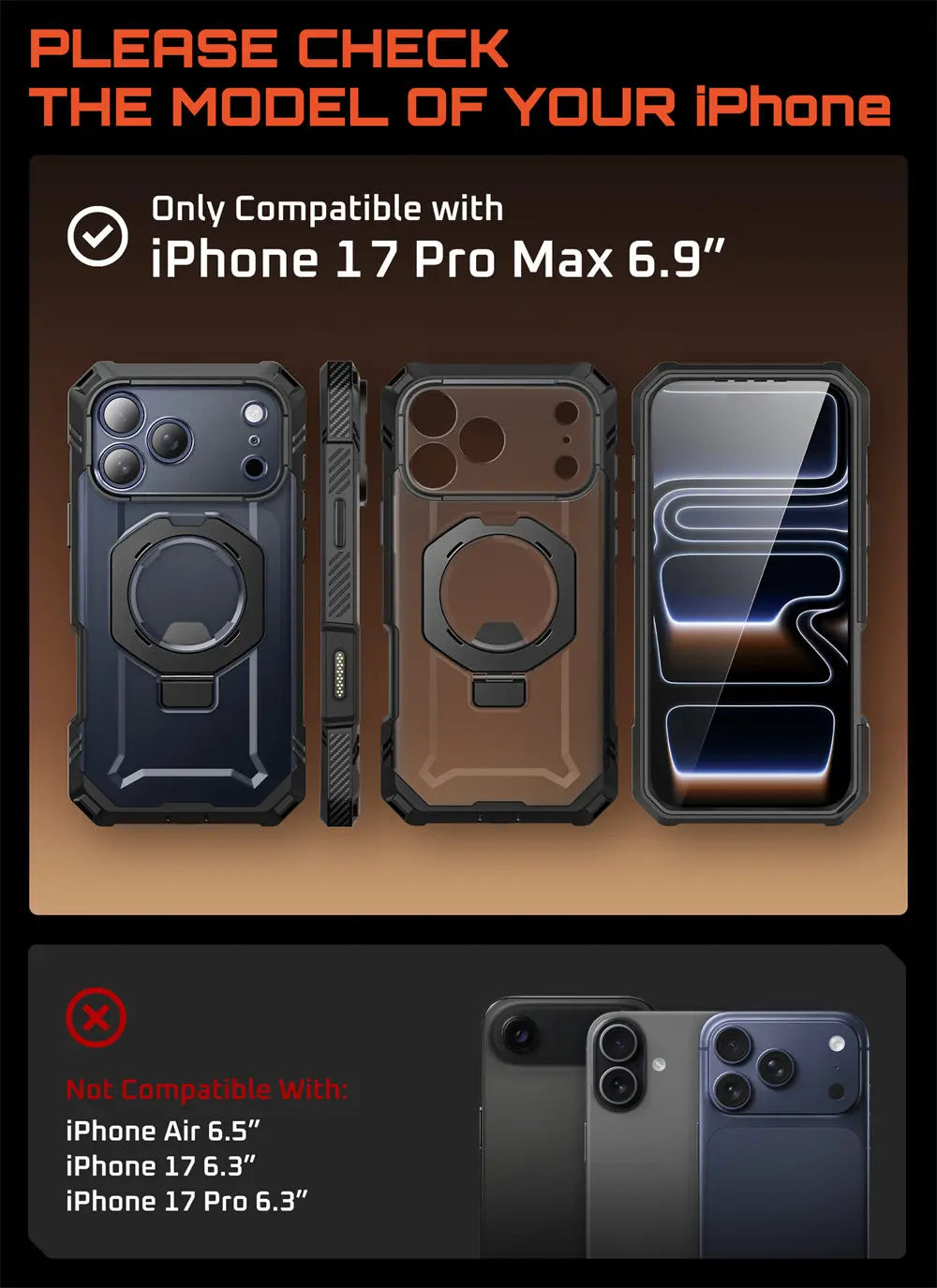 Capa de Proteção UB Grip Pro (iPhone 17 Pro Max)