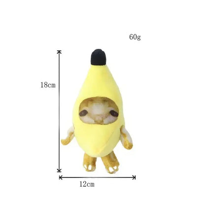 Chaveiro de Gato Banana 18cm