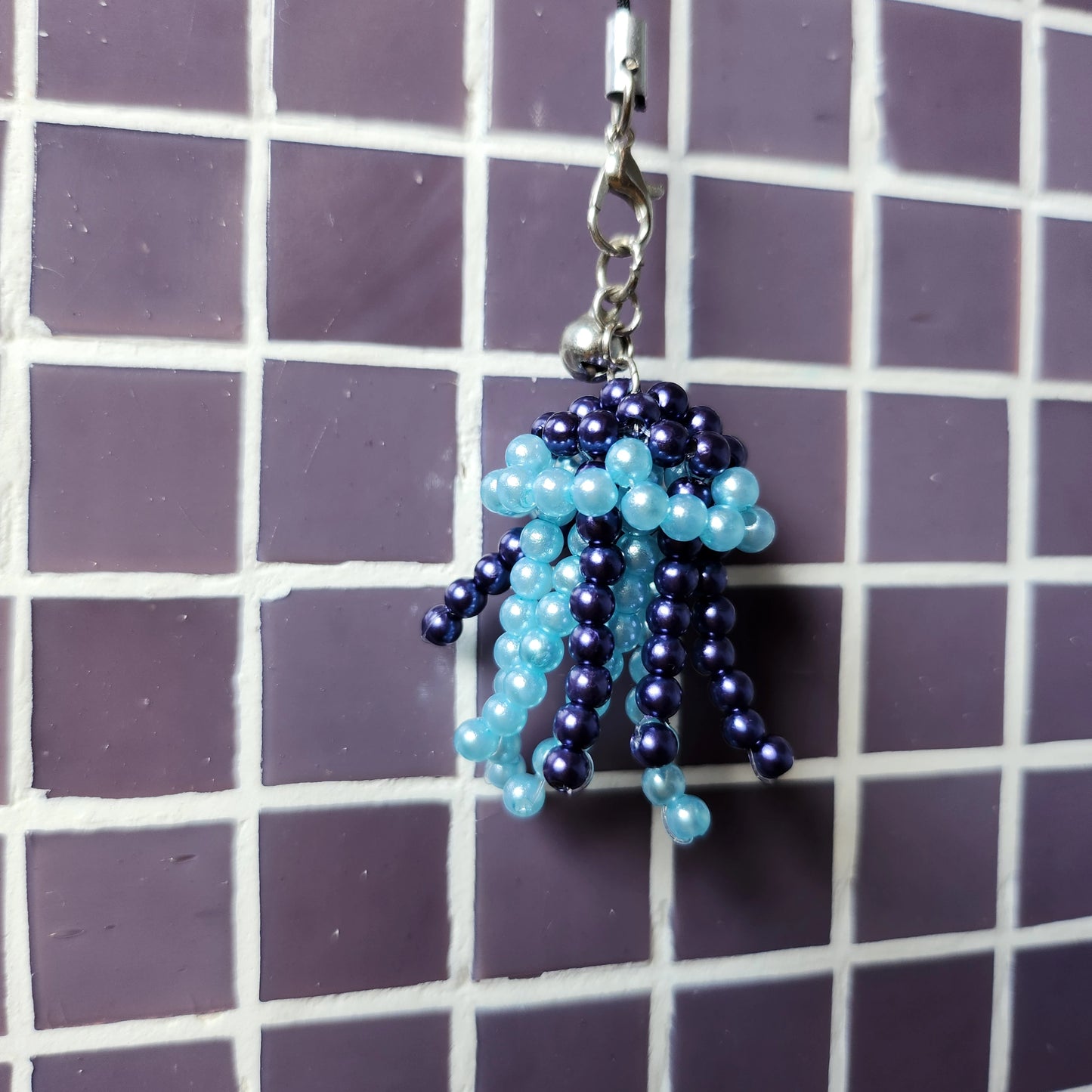 Chaveiro de Miçanga Água-viva (4,5cm)