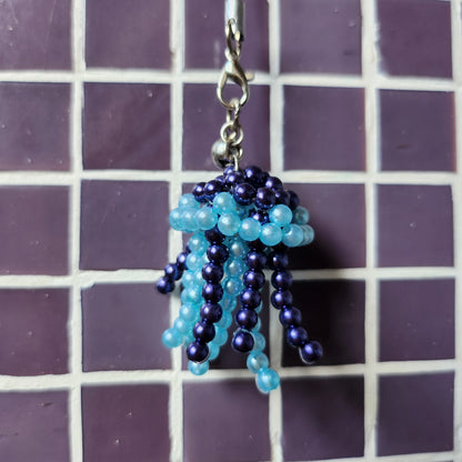 Chaveiro de Miçanga Água-viva (4,5cm)