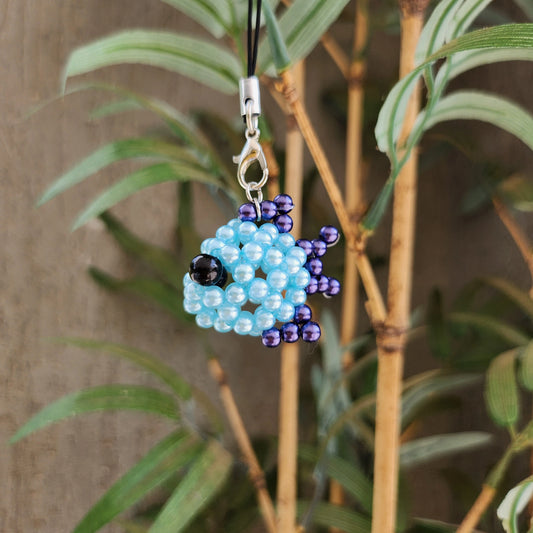 Chaveiro de Miçanga Peixinho Gino (3,5cm)