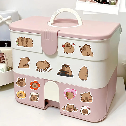 Set of 100 Capybara Stickers