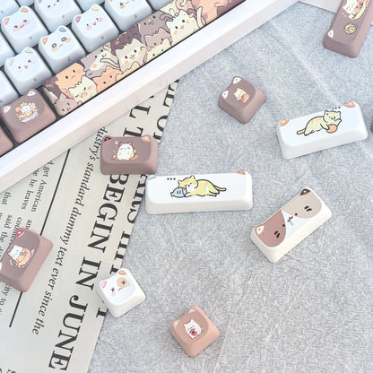 Conjunto de Keycaps "Cute Meow"