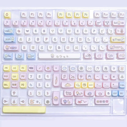 Conjunto de Keycaps "Cute Meow"