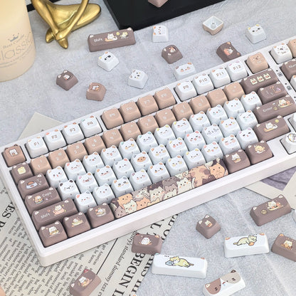 Conjunto de Keycaps "Cute Meow"