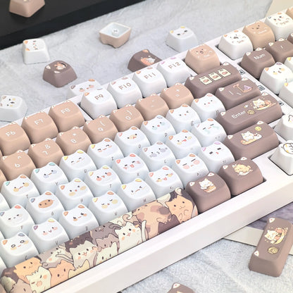 Conjunto de Keycaps "Cute Meow"