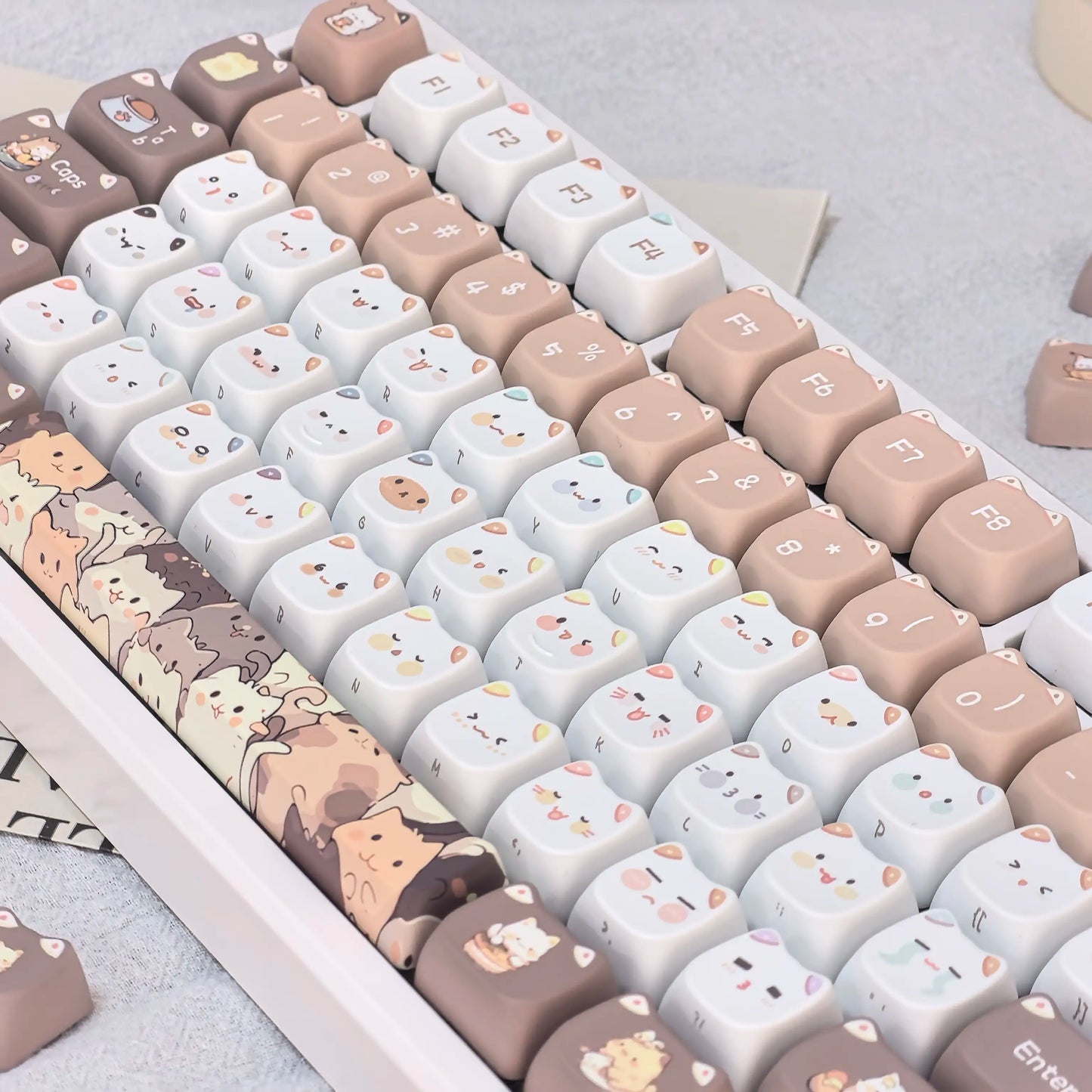 Conjunto de Keycaps "Cute Meow"