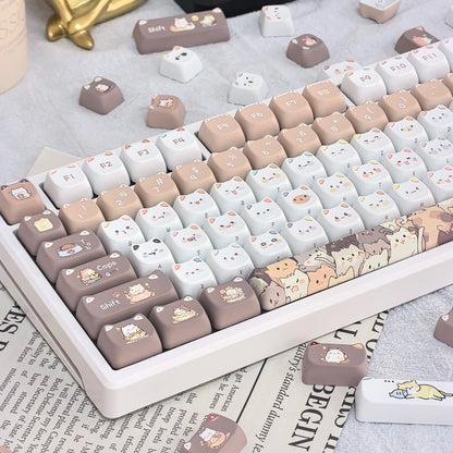 Conjunto de Keycaps "Cute Meow"