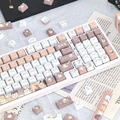 Conjunto de Keycaps "Cute Meow"