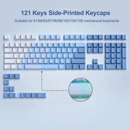 Conjunto de Keycaps Gradient Side-Print